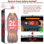 Monster Eyes Car Rear Light Sticker - Cartoon Devil Eyes Tail Light Decal, Carbon Fiber Pattern, Transparent Night Projection, Fun Horror Theme, Self-Adhesive, Single Use, For Plastic And Glass Surfaces, Animal And Fantasy Themed Decal - Image 2