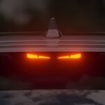 Monster Eyes Car Rear Light Sticker - Cartoon Devil Eyes Tail Light Decal, Carbon Fiber Pattern, Transparent Night Projection, Fun Horror Theme, Self-Adhesive, Single Use, For Plastic And Glass Surfaces, Animal And Fantasy Themed Decal - Image 5