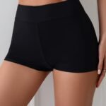 Admyyrol Women'S High-Elasticity Solid Color Brief Swim Shorts - 4-Way Fit, Hand Wash Only, Non-Transparent For Beach, Pool & Water Sports, Beach Swimwear | Highwaisted Swimwear | Smooth Compression Fabric, High Waisted Swimsuit