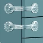 5Pcs Transparent Drawer Safety Locks, Polyethylene, White, Secure Locking Mechanism For Cabinets, Drawers, Toilets, And Refrigerators, Childproofing Essentials | Transparent Lock | Bpafree Material, Drawer Lock - Image 5