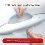 A Set Of 8 Transparent Door Handle Protective Films, Car Door Bowl Scratch Protection, Easy To Install, Durable, Waterproof, Clear Car Paint Protection Stickers - Christmas Gift