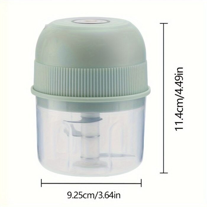 250Ml Electric Mini Garlic Chopper Usb Meat Grinder Garlic Crusher Sturdy Ginger And Vegetable Crusher With Safety Switch, Thickened, Chopper - Image 2