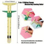 1/2Pcs High Quality 5-In-1 Sliding Gauge With Nancy Measuring Sewing Tool Patchwork Tool Ruler Tailor Ruler Tool Accessories Home Use - Image 4