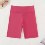 Jsw High Stretch Solid Color Jammies, 6571 Bay Blue, Women'S High Elasticity Swim Shorts, Beachwear & Poolside Wear, Quick-Dry Swimwear, Swimsuit Shorts