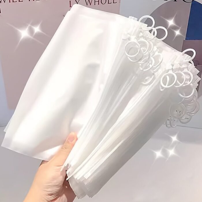 5 Pcs Minimalist Lightweight Storage Pouches, Versatile Zipper Makeup Bags For Outdoor Trip - Image 1