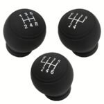1Pc Silicone Gear Shift Knob Cover - Non-Slip, Dustproof, High-Quality Latex Material, Fit For Most Vehicles, Black With White Stitching & Numbered Gears (1-5 R), Car Interior Accessories, Gear Shift Accessories, Sleek Car Accessory, Practical Design - Image 4