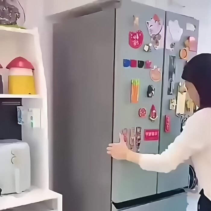 1Pc Youlong Multi-Function Refrigerator Dust Cover With Pocket, 128.02 X 52.07 Cm, Modern Decorative Fabric Storage Organizer For Home And Kitchen Use, Green Leaf Pattern, Pet Material, Appliance Top Protector | Decorative Storage | Pet Material Cover - Image 8