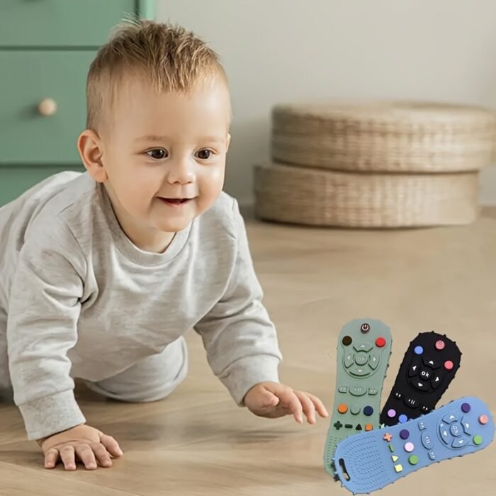 1 Pcs Silicone Remote Control Model, Soft Silicone Teething Toy Suitable For Toddler Boys And Girls Easter Gift - Image 6