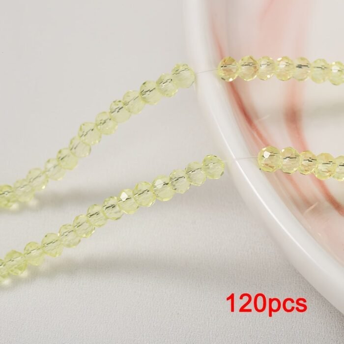 120Pcs Glass Beads Faceted Loose Spacer Round Beads For Diy Bracelet Necklace Elegant Handicrafts Jewelry Making Supplies - Image 30