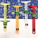 1/2Pcs High Quality 5-In-1 Sliding Gauge With Nancy Measuring Sewing Tool Patchwork Tool Ruler Tailor Ruler Tool Accessories Home Use