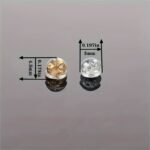 10Pcs Silicone Ear Stud Back Plug Earrings Pin Backs, Hypoallergenic Semi-Circular Hamburger Ear Plug Jewelry Accessories Safety Earrings Pin Backs Accessories - Image 6