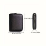 Ultra-Thin Rfid Blocking Faux Leather Wallet - High Capacity, Multi-Card Slots, Zipper Closure, Sleek Design, Perfect Gift For Holidays & Everyday Use, Card Organizer | Minimalist Wallet | Durable Pu Material - Image 7