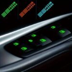1Set Universal Car Window Button Glow Stickers - Fluorescent Green, Blue, Orange Functional Button Decals Suitable For Car Interior Accessories - Image 9