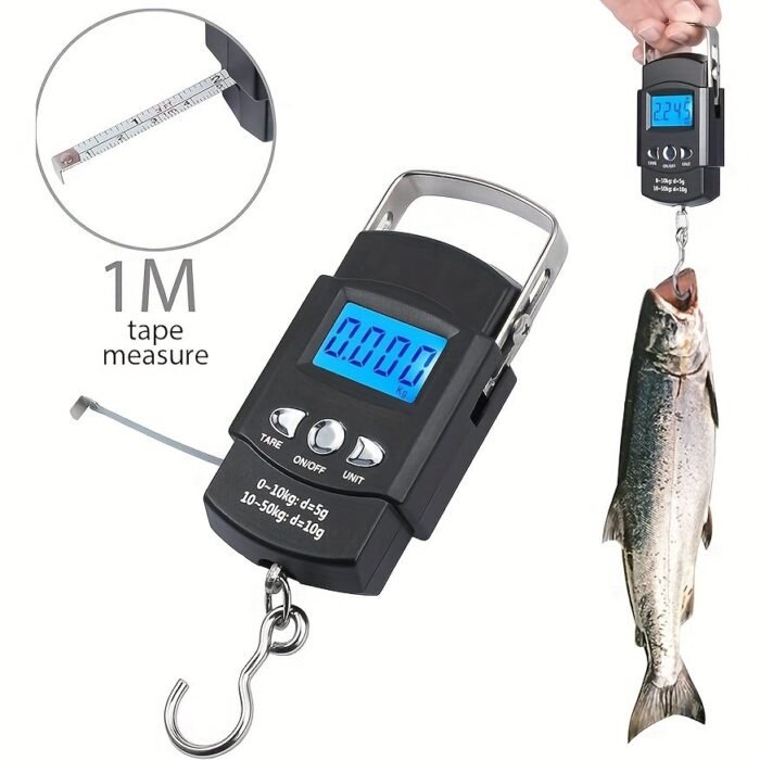 1Pc Portable Electronic Luggage Scale, Home Travel Luggage Scaledigital Handheld Luggage Hanging Baggage Scale, Hand Scale, Mini Portable Electronic Scale, Travel Must Haves, Kitchen Scale, Maximum Load 49.9Kg - Image 1