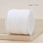 1Pc 0.8Mm Multicolor Thread, 45M/1771In Each Roll, Knot Thread For Diy Bracelet, Lace Crafting, Braiding Rope, Tassel And Beaded Jewelry Making - Image 5