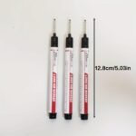 1/3Pcs/Set Long Head Markers Bathroom Woodworking Decoration Multi-Purpose Deep Hole Marker Pens Red/Black/Blue/Green Ink Oil Markers Pens Waterproof Multi-Purpose Deep Hole Marker Pen - Image 12