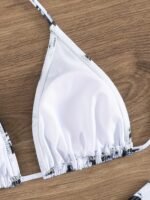 Allover Print Triangle 2 Piece Set Bikini, Halter V Neck High Cut Swimsuits, Women'S Swimwear & Clothing - Image 4