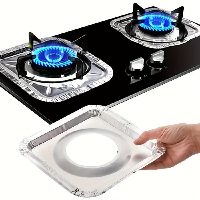 18Pcs/54Pcs Disposable Aluminum Foil Stove Burner Cover - Suitable For Gas And Electric Stoves, Keep The Stove Clean And Make Kitchen Cleaning Simple - Image 8