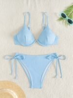 2024 New Arrival - Vibrant Yellow Strapless Bikini Set With Steel Support & Tie-Up Design For Women, High Stretch Polyester Blend, Perfect For Swimming & Beach, Beach Attire|Vibrant Swimsuit|Stretchy Fabric - Image 7