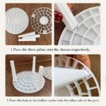 360? Rotating Brush Holder - Glazed Plastic Insert Stand, Suitable For Art Brushes, Pens, Makeup Tools - Space-Saving White Desktop Accessory - Image 7