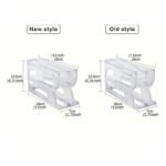 3-Tier Egg Storage Rack For Refrigerator & Kitchen Countertop - Sliding & Rolling Dispenser With Automatic Egg Pickup, Food-Safe Plastic, Space-Saving Design For Freshness Preservation, Egg Organizer For Refrigerator, Compact Layout, Durable Plastic, Meal Preppers, Modern Kitchenware, Hygienic Material, Home Cooks - Image 2
