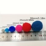 10Mm/15Mm/20Mm Mixed Color Pom Poms For Christmas Crafting, Small Plush Balls For Diy Projects. - Image 4