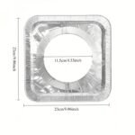 18Pcs/54Pcs Disposable Aluminum Foil Stove Burner Cover - Suitable For Gas And Electric Stoves, Keep The Stove Clean And Make Kitchen Cleaning Simple - Image 2