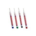 4-Pack Deep Hole Long Nib Markers, 2Cm/0.78In, Waterproof Metal Perforating Pens For Woodworking, Bathroom, And Decoration - Black, Blue, Red, Green - Image 11
