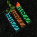 1Pc Luminous Car Switch Decal Sticker, Self-Adhesive Plastic Interior Function Markers, Available In Green/Blue/Orange, Universal Fit For Vehicle Controls - Image 13