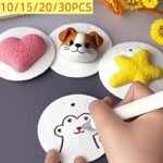 10/15/20/30Pcs- 3D Round Foam Art Craft Paper, Fun Paper Crafts For Diy Activities And Creative Projects - Ideal Gift Choice, Suitable For Christmas Gifts, School, Office, Home Activities Interactive Companion, Home Gift