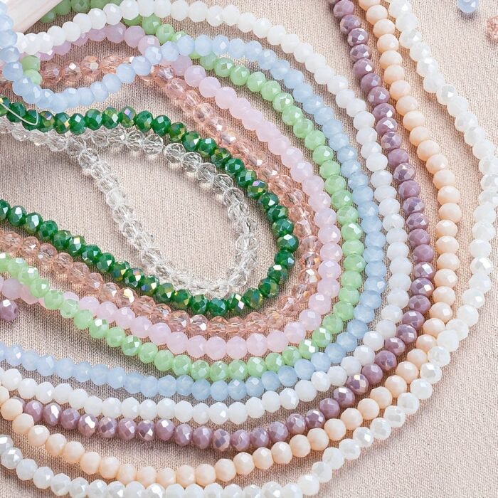 120Pcs Glass Beads Faceted Loose Spacer Round Beads For Diy Bracelet Necklace Elegant Handicrafts Jewelry Making Supplies - Image 4