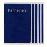 1Pc Vacation Style Transparent Pvc Passport Holder - Water-Resistant, Stain & Fade Resistant, Open Closure Passport Cover With Pvc Lining - Travel Document Organizer - Image 9