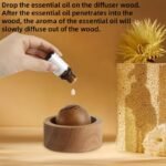 Elegant Wooden Aroma Diffuser, Rotating Design For Car Interior & Bedroom, Non-Flammable, Perfect Gift Idea - Enhances Air Quality With Fragrance, Home Fragrance - Image 11