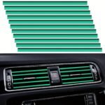 20Pcs Car Air Conditioner Air Outlet Decorative Strips, Bendable Diy Decorative Strips, Universal For Most Air Outlets, Flexible Shiny Auto Car Vent Interior Accessories For All Air Vent Outlet Christmas Gift - Image 6
