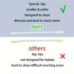 200Pcs Baby Cotton Swabs For Newborn, Babies, Kids, 100%, Safe For Baby - Image 6