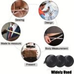 1Pc Softtouch 152.4Cm Retractable Sewing Tape Measure - Double-Sided Scale, Metal Blade, Positive Lock, Ideal For Sewing, Design, Body Measurement & Crafting - Image 4