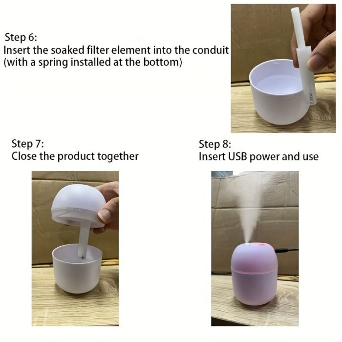 Aromacare Usb Facial Steamer Humidifier With Ultrasonic Mist, Intelligent Power-Off, Strong Atomization, Delicate Spray For Dry & Oily Skin, Bedroom, Living Room, Desk, Car - Valentine'S Day, Mother'S Day Gift - Image 8