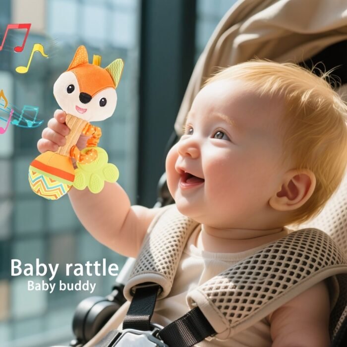 1Pc Cekcek Youngsters Handheld Stick Plush Doll Toy, Polyester Fiber, Interactive Puzzle Bed Bell, Fun Ringing Bell For Youngsters, Ideal Birthday/Christmas/New Year/Thanksgiving Gift - Image 8