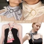 5Pcs Versatile Metal Scarf & T-Shirt Clips - Easy Knotting And Waist Cinching Accessories For Sewing And Knitting - Image 5