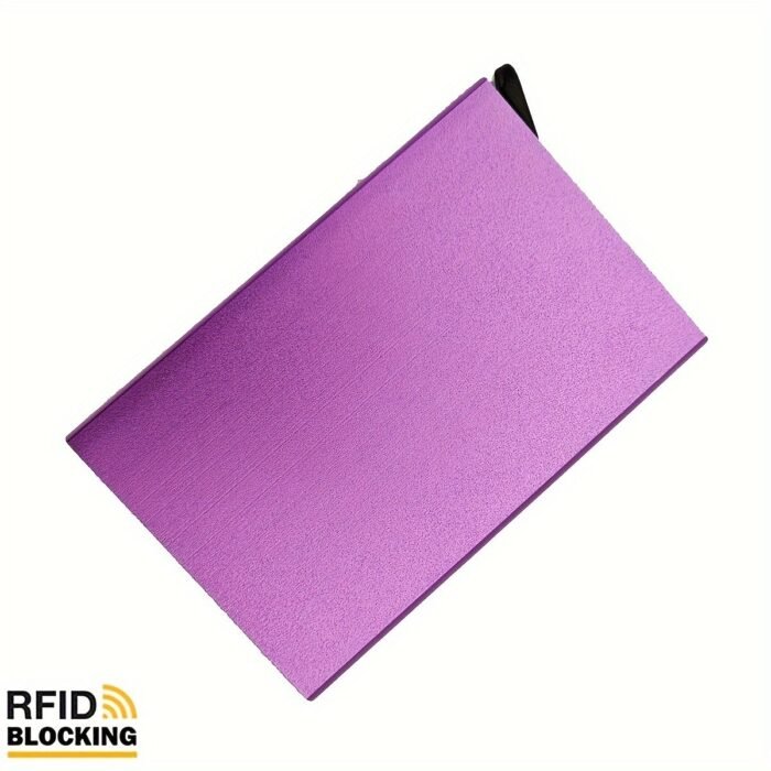 1 Men'S Aluminum Card Holder Id Rfid Credit Card Holder Automatic Pop-Up Bank Card Case Smart Detachable Mini Card Holder Holiday Gift Dad Daily Use - Image 10