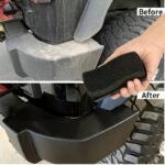 Car Wax Repair Pad - Black Gloss Coating, Tire Shine & Polishing, Single Maintenance Pad For Enhanced Thickness, Plastic Renewal Anti-Aging Tool, Auto Detailing Pad | Ergonomic Grip Design | Plastic Surface Treatment - Image 2