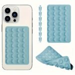 1Pc, Double-Sided Silicone Mobile Phone Suction Cup, Car Holder For Mobile Phones, Strong Adhesive Bracket, Suitable For Kitchen, Bathroom And Makeup Mirror, Iphone And Android, Suitable For Selfie And Video Recording, Gift - Image 2