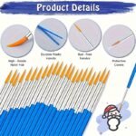 20 Pack Of Professional Synthetic Brushes For Oil, Acrylic, And Watercolor Painting - High-Quality Wooden Handles, Suitable For Fine Art And Crafts - Image 7