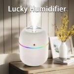 Usb-Powered Humidifier - Modern White Design With Colorful Accents, Ideal For Bedroom, Living Room, Desk, And Car - Enhances Ambiance With Soft Glow, Bedroom Humidifier | Modern Humidifier | Usb Powered Device, Humidifier For Home - Image 4