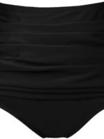 New Style High-Waisted Swim Shorts For Women In Europe And America, Solid Color, Sexy, Butt-Lifting, Slimming, And Modest Swimwear. - Image 4