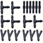 18Pcs/30Pcs Car Windshield Washer Pipe Connectors Available In 3 Different Shapes.