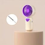 1 Mini Fan With Three Wind Speeds And Lanyard, Available In Various Colors, Party Gift - Image 3