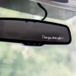 1Pc I Love You Drive Safe Mirror Decal, Rearview Mirror Car Decals For Women, Vinyl Decal - Image 5
