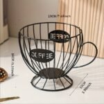 1Pc Black Nordic Style Coffee Capsule Rack Light Luxury Home Snack Candy Storage Rack Coffee Shop Bar Display Rack - Image 2