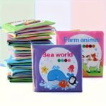 1Pc Baby Cloth Book - Non-Tearable Soft Fabric, Ocean Animal & Multi-Theme Educational Toy With Interactive Learning Buttons, Infant Cognitive Development Book For Toddlers 0-3 Years (Pink/Green/Blue/Yellow), Baby Book, Sensory Stimulation, Vibrant Illustrations, Childsafe Material, Young Children - Image 27